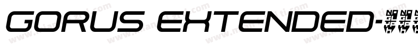 Gorus Extended字体转换